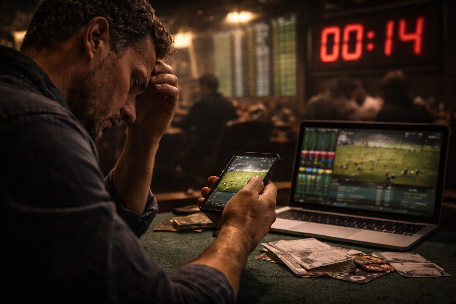 La presión del tiempo en las apuestas en directo